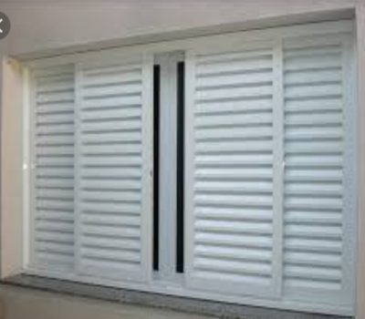 Janela veneziana 6 folhas 4 moveis 2 fixasSS